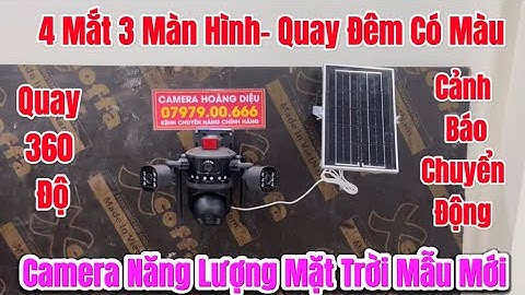 Camera Năng Lượng Mặt Trời Mẫu Mới , Camera Quay 360 Độ , Cảnh Báo Khi Chuyển Động , Sử Dụng Sim 4G