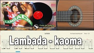 Video thumbnail of "Tabalatura para Guitarra Fingerstyle de Lambada - kaoma"