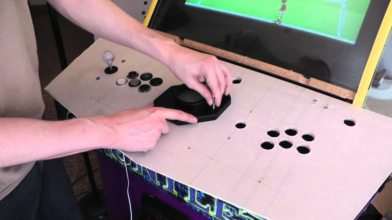 MAME Cabinet Conversion Part 7 - Control Panel Prototype - YouTube