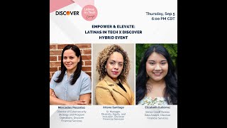 Empower & Elevate: Latinas in Tech x Discover Virtual Event