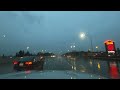 Driving in the Rain from Tacoma to Gig Harbor, Washington