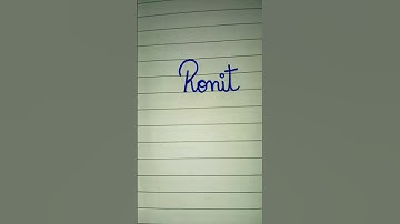 Write name in beautiful and cursive handwriting 🥰 #calligraphy #viral #shorts #handwriting