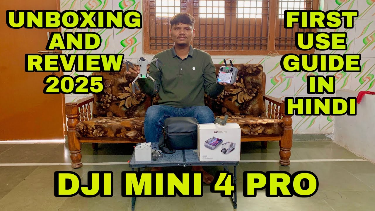 Dji Mini 4 Pro Unboxing And Review In Hindi | Dji Mini 4 Pro Fly More Combo Plus Unboxing In Hindi..