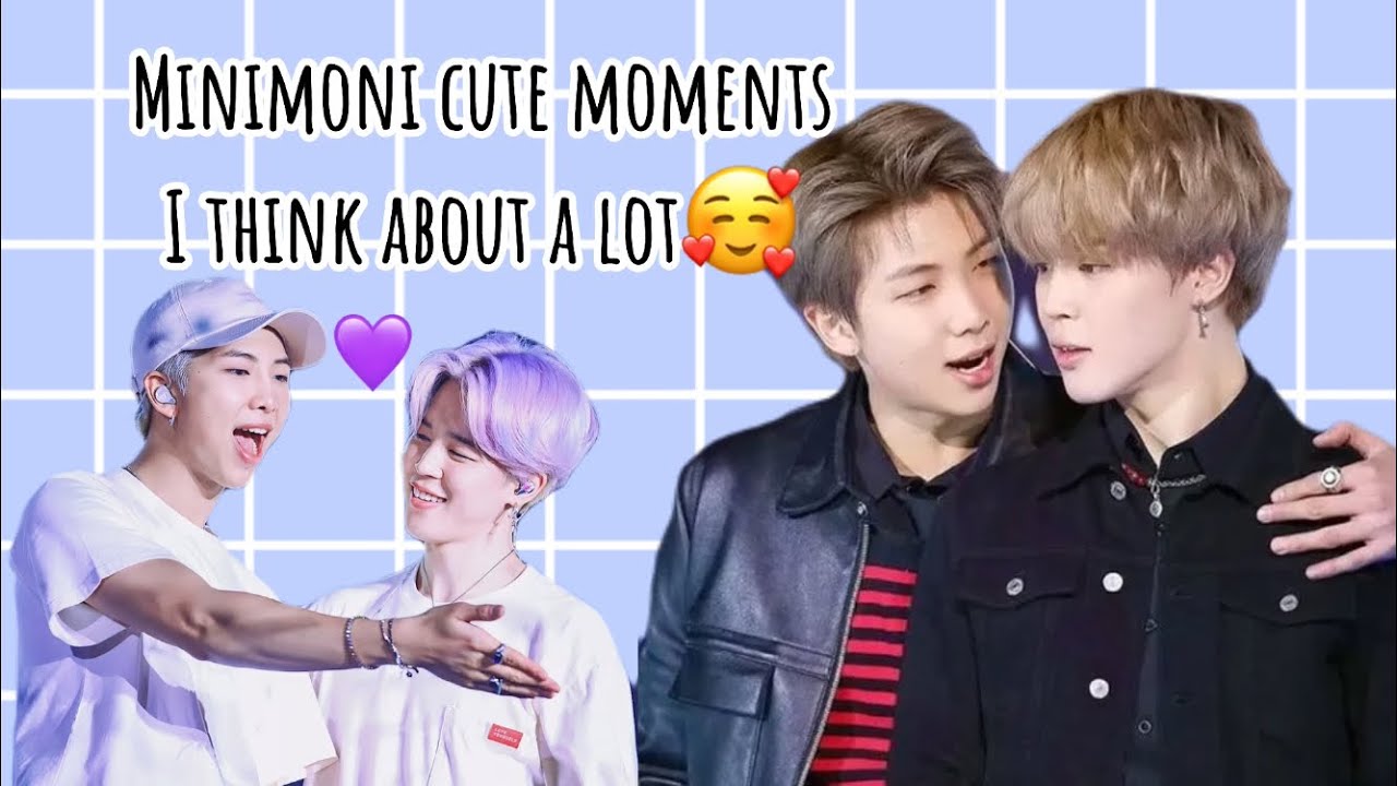 Minimoni moments Namjoon and jimin i think about alot