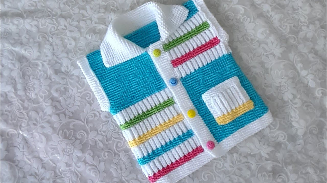 #bebekyelegi #knitting Selanik Örgü Modelli Yelek Yapımı 1 Yaş