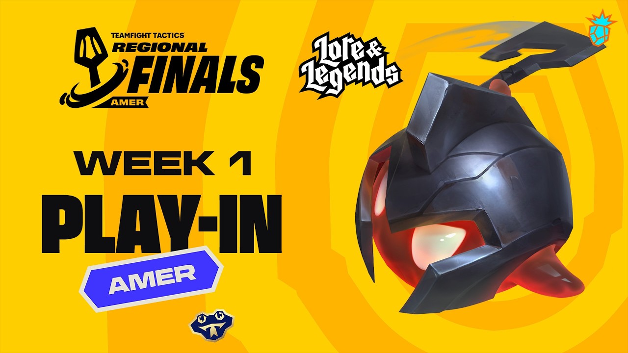 WEEK 1 PLAY-INS - AMER #TFTRegionalFinals - Lore & Legends [EN Broadcast]