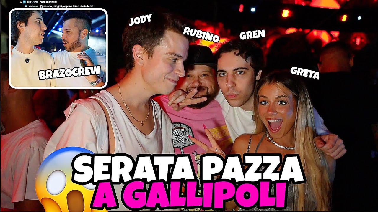 IRL SERATA AL VEGA DI GALLIPOLI CON GRETA, JODY, BRAZOCREW E RUBINO!!🔥🎪 *seconda tappa*