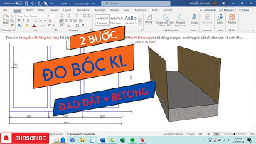 Bóc Tách KL đào đất và bê tông lót - [Bài học vỡ lòng]