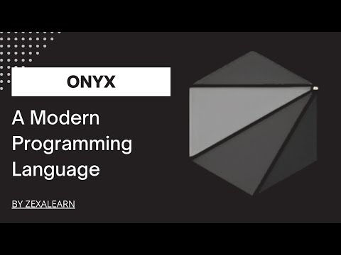 Onyx: A modern Programming language || hindi ||