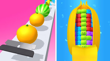 Juicy Run vs Slicer Runner! Very Satisfying ASMR Slicing Gameplay