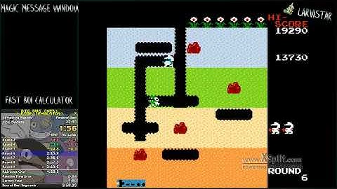 (4:15) Dig Dug (NES) - 1 Loop speedrun