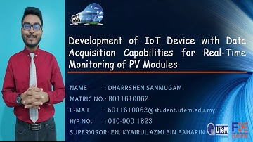 Development of IoT Device with Data Acquisition Capabilities for Real-Time Monitoring of PV Modules