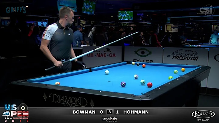 2017 US Open 8-Ball: Bowman vs Hohmann