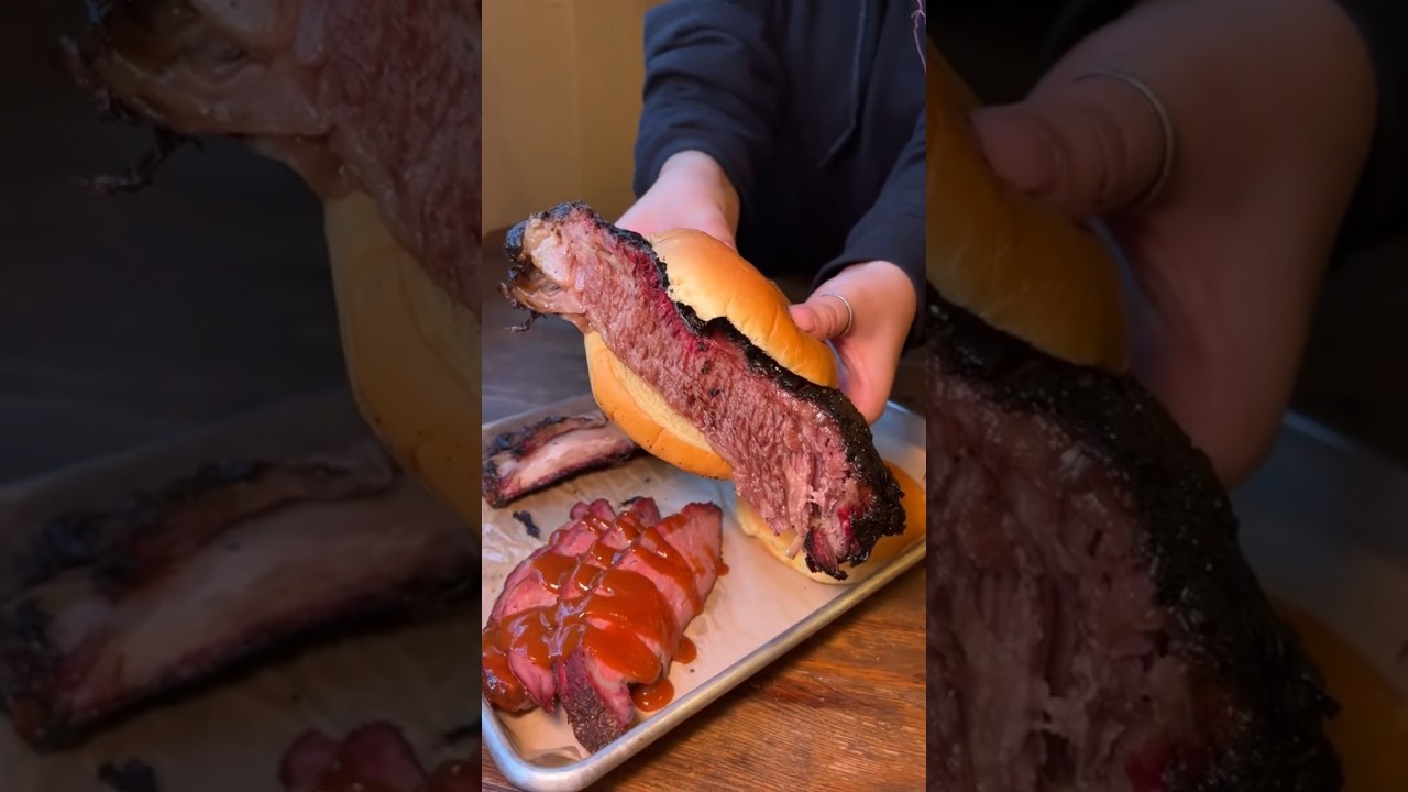 Sometimes you just want a BEEF RIB SANDWICH! (at AJ’s Pit BBQ in Denver, Colorado) 🔥 #DEVOURPOWER