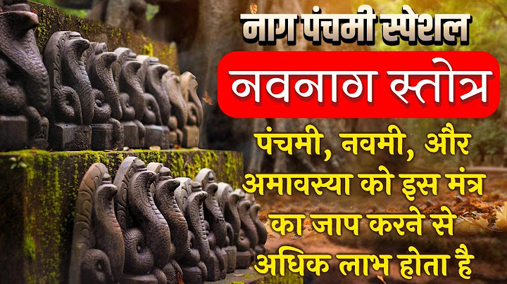 नाग पंचमी स्पेशल | नवनाग स्तोत्र | Navnaag Stotra | Nag Panchami Puja Mantra
