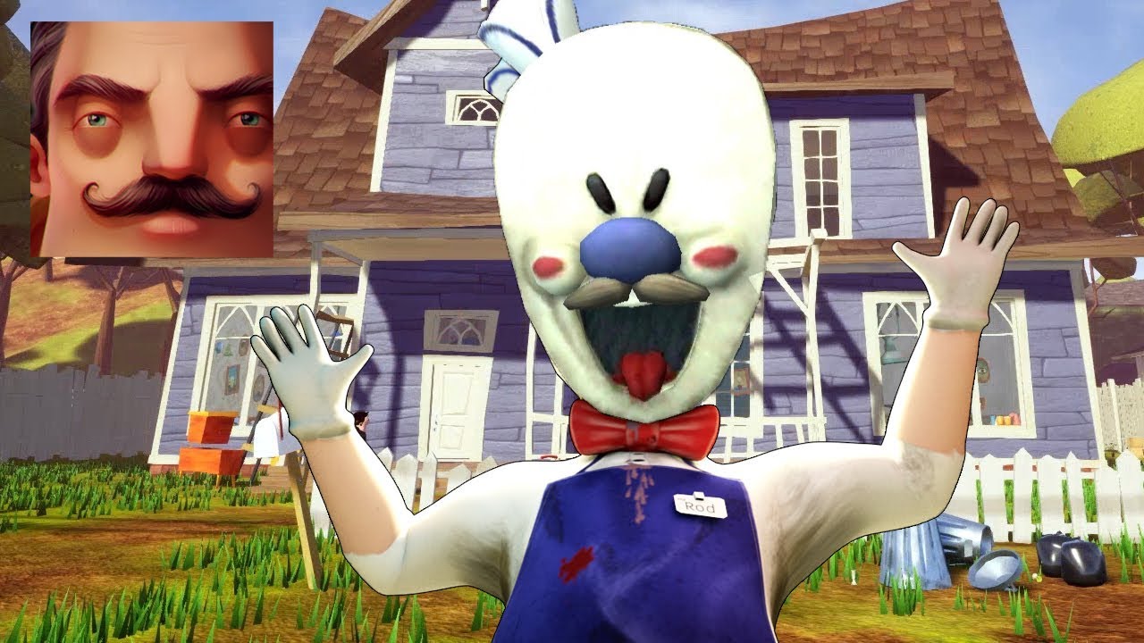 HELLO NEIGHBOR ICE SCREAM - My New Neighbor ROD ICE SCREAM Act 2 DOOR Gameplay Walkthrough