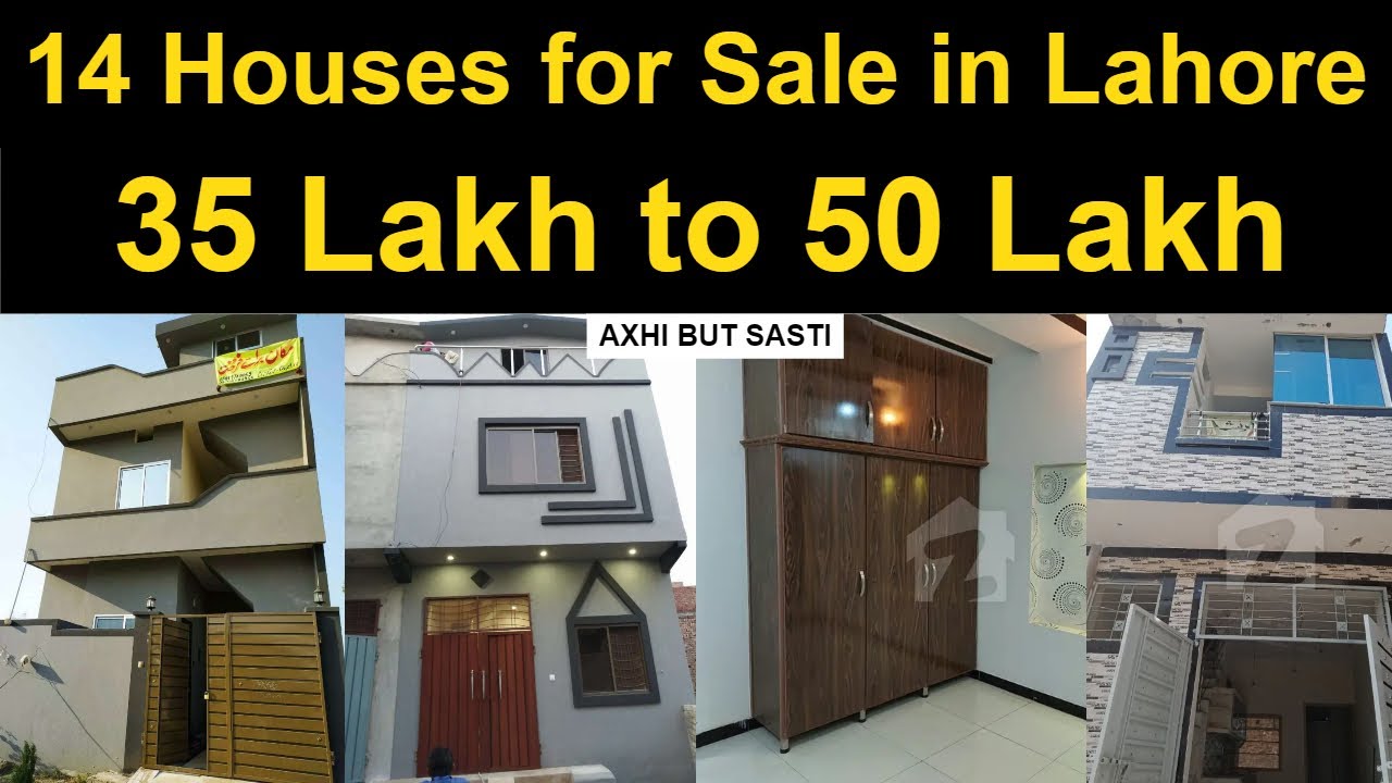 14 Houses for Sale in Lahore House for Sale in Lahore Under 50 Lakh