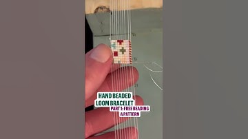 Hand Beaded Beadloom Bracelet; Bead Loom Tutorials #beadingtutorial #beadloom #beadingforbeginners