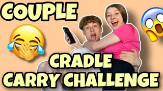 COUPLES CRADLE CARRY CHALLENGE PART 2 *we struggled..🫣*