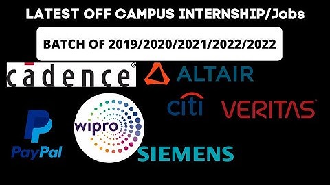 Latest offcampus internship drive| Jobs | 2019, 2020,2021,2022,2023