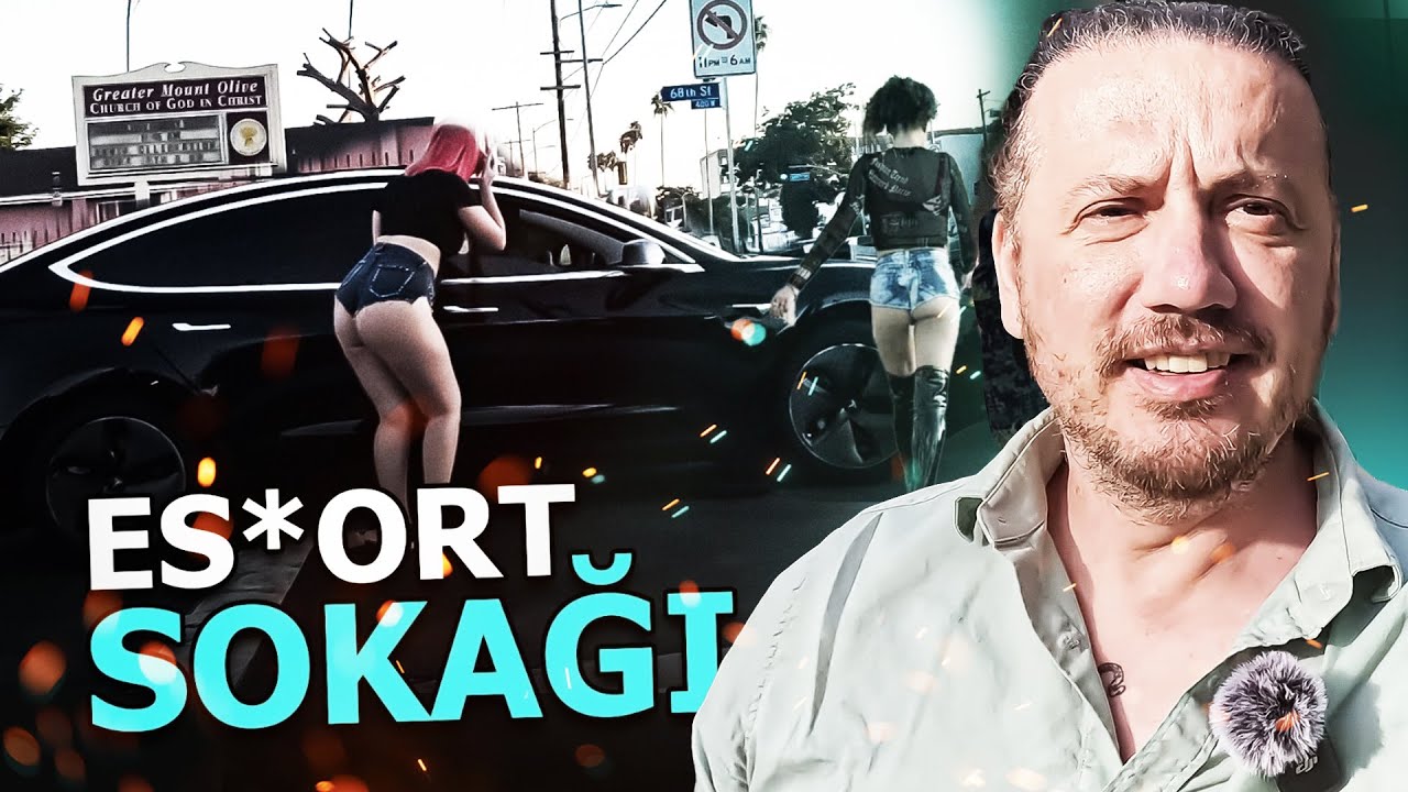 Улица Фигероа ночью - Лос-Анджелес