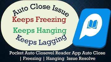 How to Solve Pocket Novel Reader App Auto Close  | Not Responding Issue Solve on Android