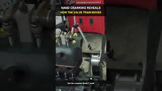 Hand Cranking Shows How This Rajo Valve Train Moves #Shorts @Gen3AntiqueAuto