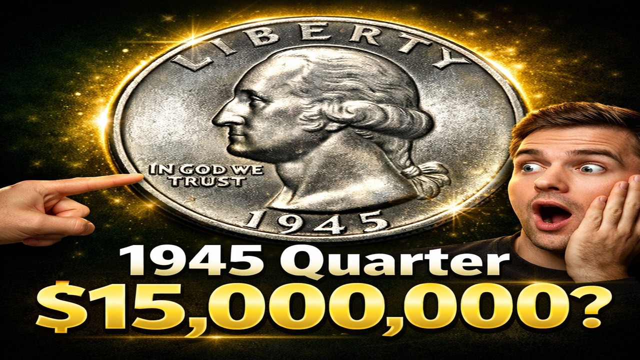 🔥 1945 Quarter Dollar NO Mint Mark Worth $15 MILLION? Rare Coin Value ...