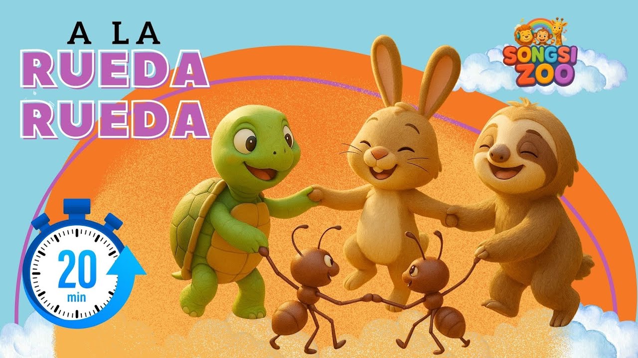 La Tortuga y Amigos ¡Bailan sin Parar! | Rueda Rueda Cancion infantil