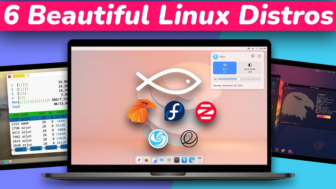 ⁣TOP 6 MOST BEAUTIFUL Best Linux Distros [2022 Early Edition]