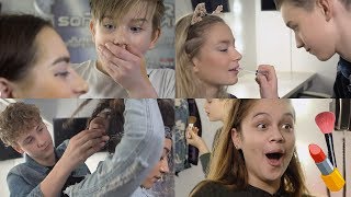 #73 FOURCE & BRUGKLAS: MAKEUP CHALLENGE | JUNIORSONGFESTIVAL.NL