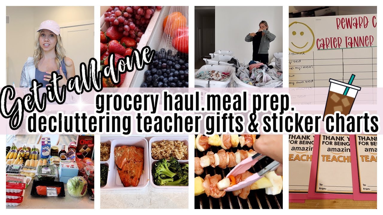 *NEW* GET IT ALL DONE GROCERY HAUL MEAL PREP DECLUTTERING CLEANING TIFFANI BEASTON HOMEMAKING 2022