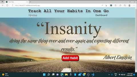 Habit-Tracker || Coding ninjas skill test 3 ||