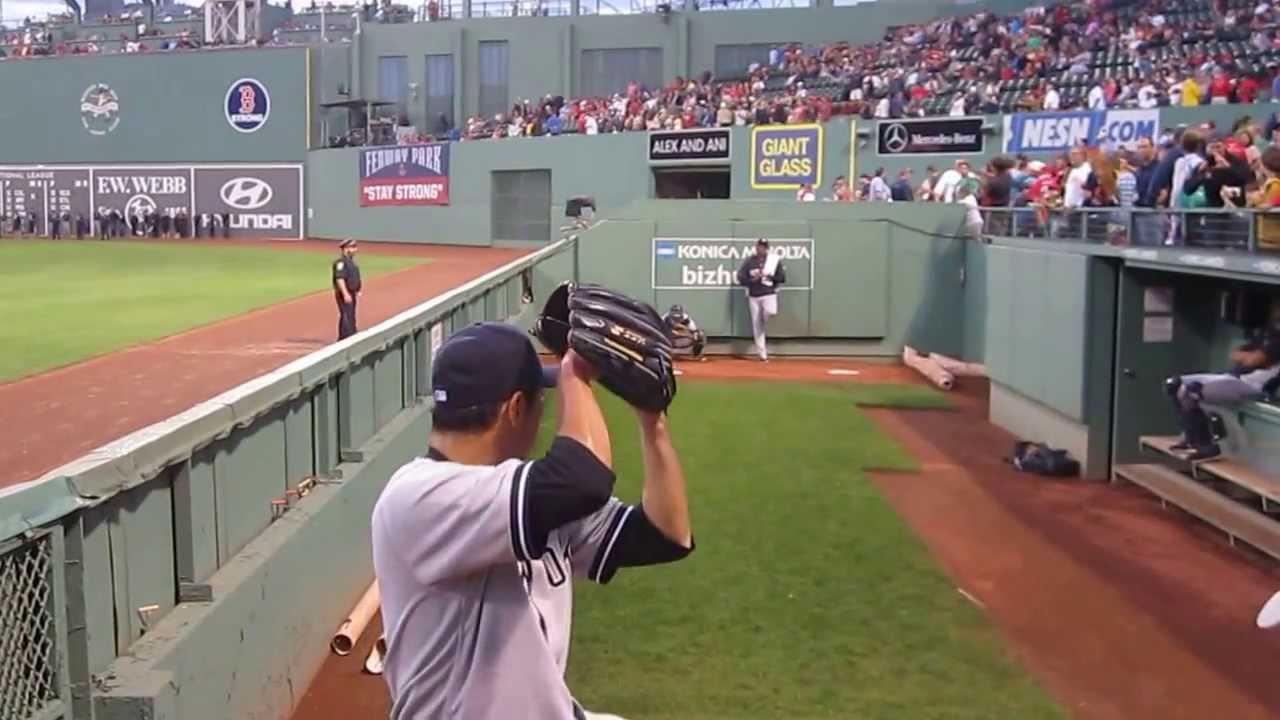 Hiroki Kuroda Bullpen Fenway Park September 13, 2013. WWW