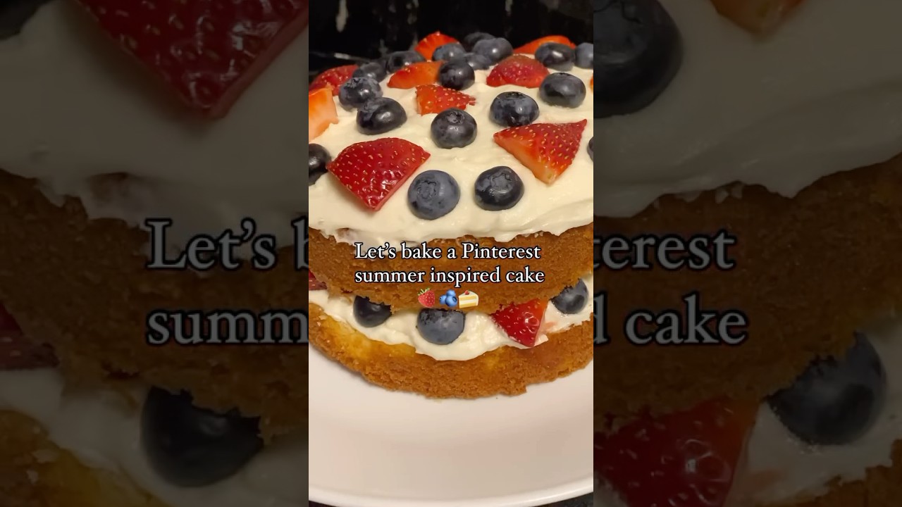 Pinterest Inspired Berry Cake ✨🍰 