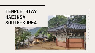 Temple Stay At Haeinsa, South Korea