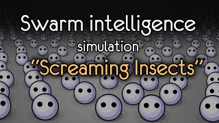 Swarm intelligence simulation.  Project 