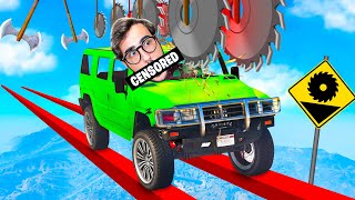 COMPLETO IL PARKOUR CON LE AUTO ESTREMO DI GTA 5! screenshot 4