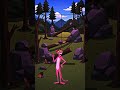 Pink Panther's Lumberjack Disaster 😂 #shorts #cartoon #funny