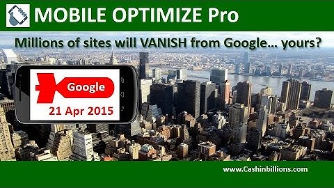 Mobile Optimize Pro Review Demo | Mobile Optimize Pro | Mobilegeddon Fix