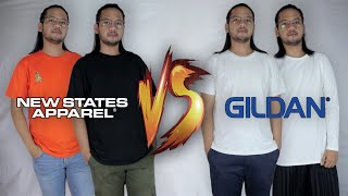 KAOS POLOS MANA YANG KALIAN PILIH ? GILDAN vs NEW STATES APPAREL #BahasBahasaN