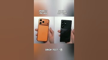 Iphone 17 pro max vs Samsung galaxy s25 ultra drop test 😱 #iphone17promax