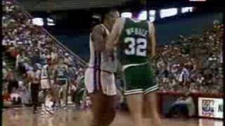 Legendary Celtics' Johnny Most blasting the Detroit Pistons