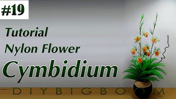 Nylon stocking flowers tutorial #19, How to make nylon stocking flower step by step