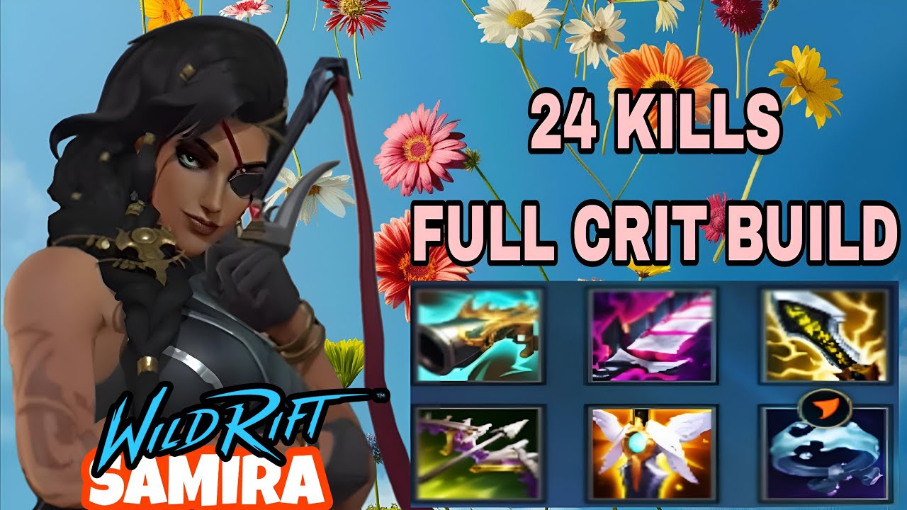 Wildrift Adc - Samira Full Crit Build Gameplay(24Kills) - China Server