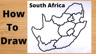 How to Draw South Africa Map