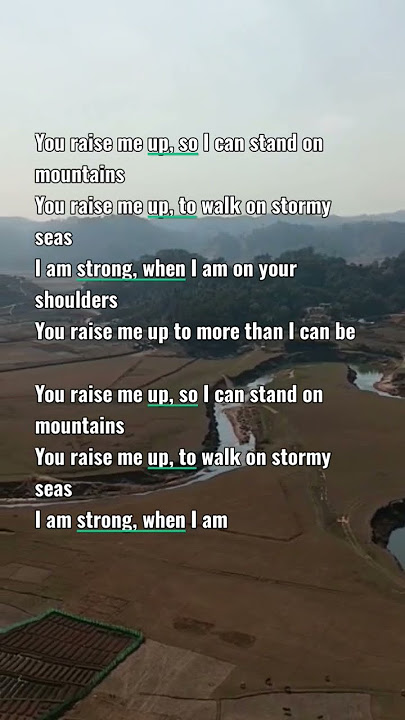 You Raise Me Up Song by Lucy and Martha Thomas