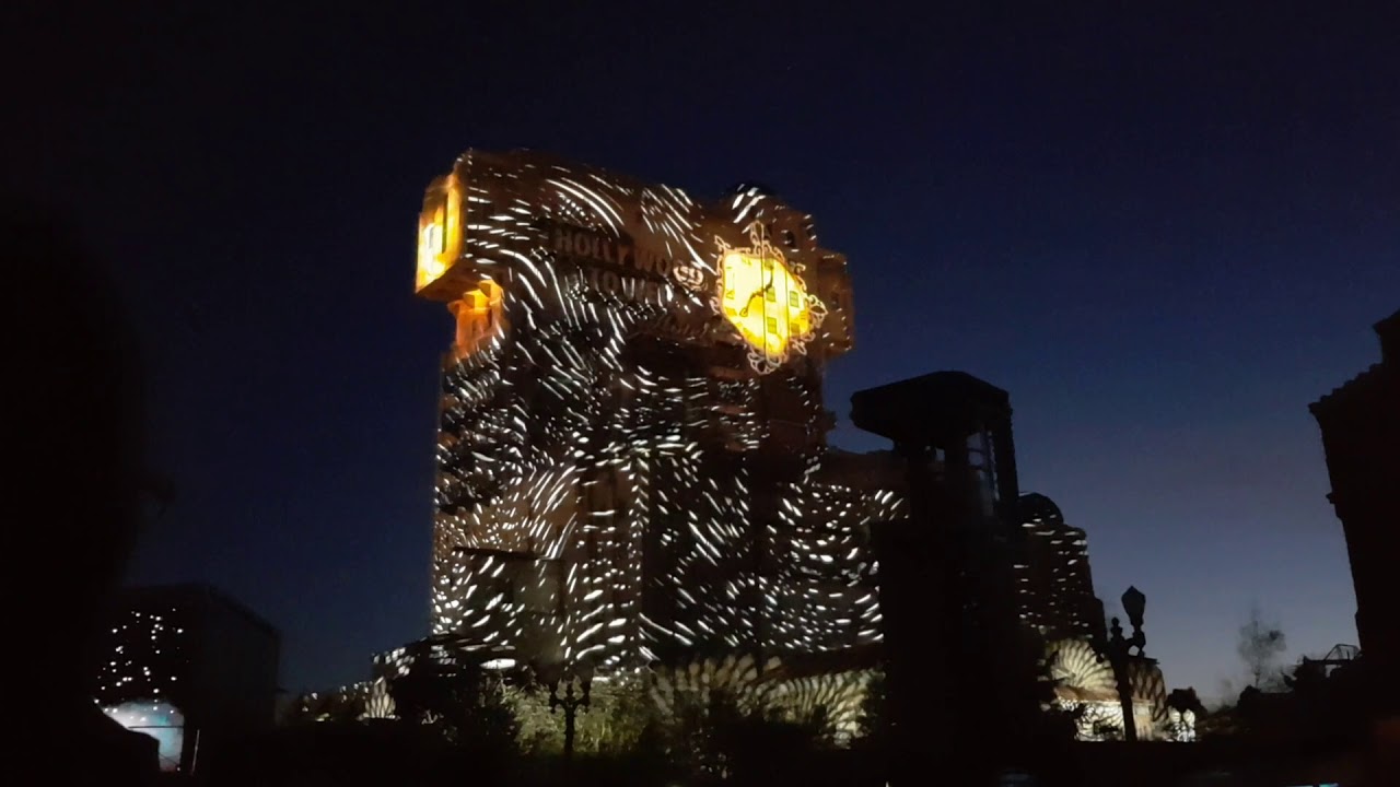 Soirée pass infinity Video: Walt Disney Studios Tower of Terror 10th Anniversary Party projections