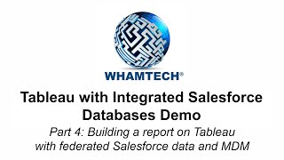 Tableau with Integrated Salesforce Databases Demo | Part 4