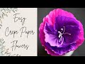 Crepe Paper Flowers | Easy To Make Paper Flowers | How To Make Paper Flowers